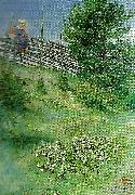 Carl Larsson flicka vid gardesgarden oil painting reproduction